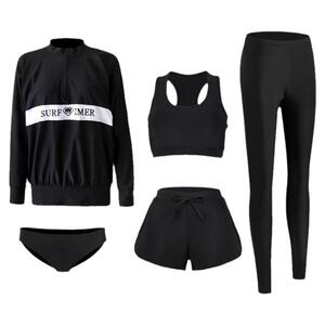 专业大码泳衣女士分体保守潜水服