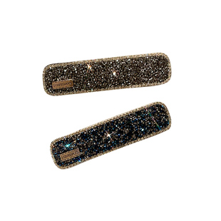 高级感轻奢水钻发夹女后脑勺2025新款bb夹子头饰刘海边夹满钻发卡