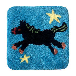 click星星太阳月亮小马秋冬屁股座垫久坐椅垫保暖柔软防滑簇绒