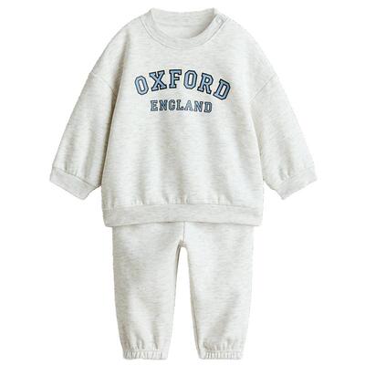 HM2026夏季新款童装男婴2件式印花卫衣套装1314909