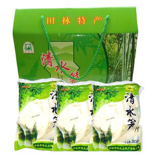 广西新笋百色特产田林八渡笋清水笋丝笋片礼盒装300gX6包鲜脆爽口