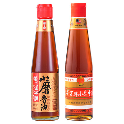 崔字牌小磨香油448ml瓶装