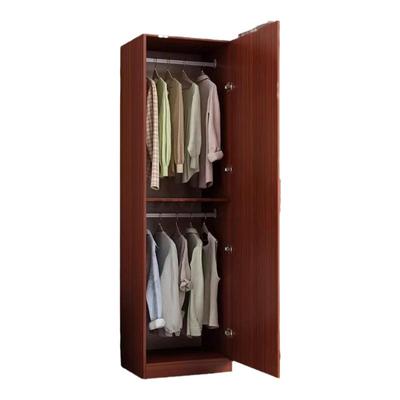 实木单人衣柜家用出租房储物收纳柜多层带抽屉小户型卧室阳台窄柜