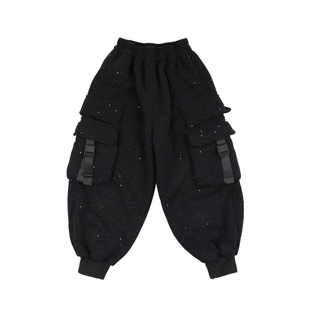 Jimmy妈童装【重磅返场】冬季儿童加绒工装闪闪休闲裤