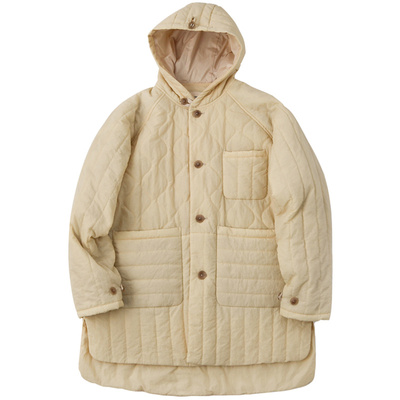 WtW 中长款绗缝连帽棉衣外套