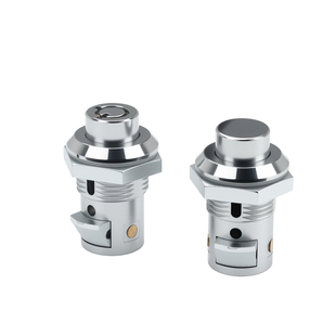 XAV35/XAV36撞击锁 锌合金圆柱锁按压式门锁电柜门锁房车储物柜锁