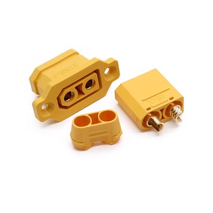 XT90E-F 带固定座锂电池充电口插头XT90电动车航模电调公母连接器