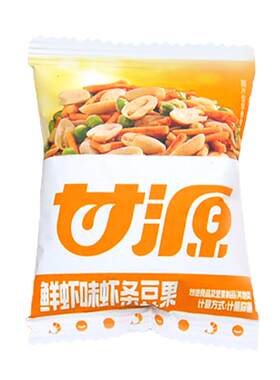 甘源虾条豆果鲜虾味烤肉味小包装
