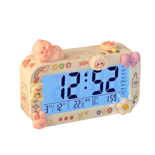 强力叫醒闹钟学生专用起床神器2025新款儿童高中生宿舍钟表高颜值