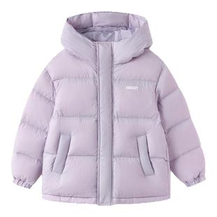 巴拉巴拉儿童羽绒服女童面包服大童加厚连帽外套2025冬装新款童装