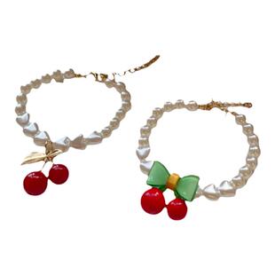 狗狗宠物项圈脖圈猫咪珍珠项链可爱拍照德文布偶饰品配饰颈圈饰品