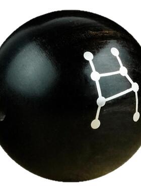 枣木双面镶银28星宿道法手串