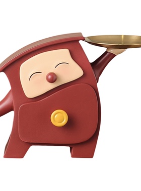 化妆品收纳盒桌面梳妆台香水置物架客厅玄关钥匙收纳摆件装饰品