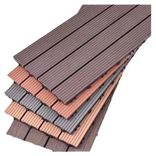 阳台地板自铺塑木地板露台地面铺设翻新改造自拼地板拼接防腐木板