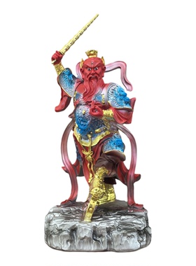 王灵官神像树脂沙金护火王