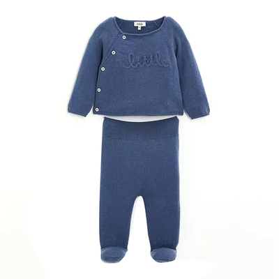 3件5折Little 法国 natalys FW24小月龄宝宝上衣包脚裤套装帽子