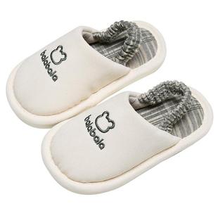 巴拉巴拉儿童亚麻拖鞋男童女童宝宝拖鞋室内居家四季幼儿棉麻拖鞋