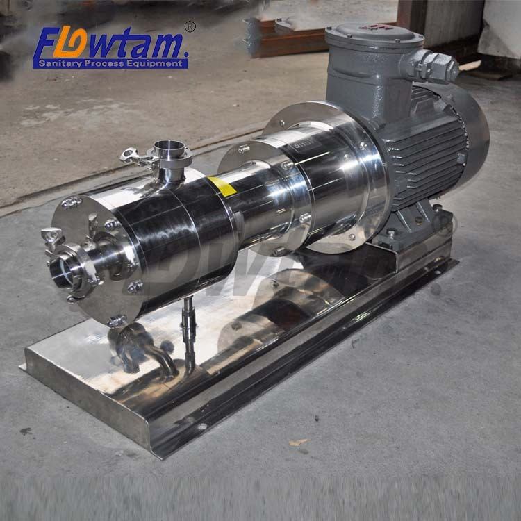 供应三级管线式乳化泵 均质泵厂家 高剪切乳化机 化妆品乳化设备