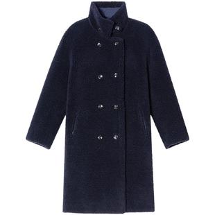 诗篇专选复古正反两穿羊羔毛大衣毛呢外套2026春季新款