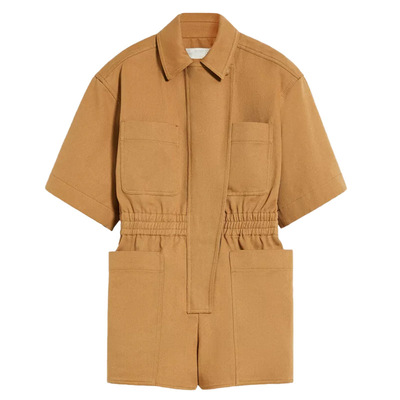 小个子工装连体裤女高腰连衣短裤