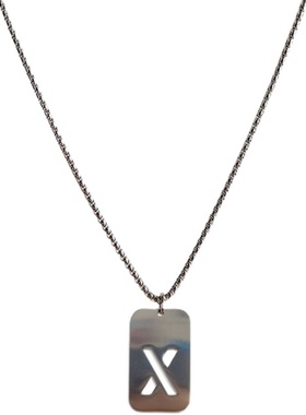 sicilyzee钛钢字母男女ins项链