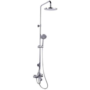 科勒齐悦花洒小户型三出水淋浴柱花洒套装5428T-C4-CP