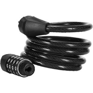 山地公路自行车电动防盗便携密码钢丝软儿童4位单车环形链锁婴儿