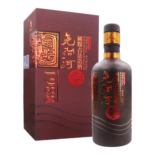 尧治河酒42度1988浓香型500ml国产白酒礼盒装 纯粮食酒婚宴喜酒