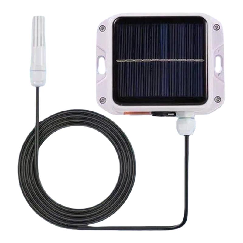 无线远程温湿度计传感器4G户外太阳能供电温室可充电实时监测报警
