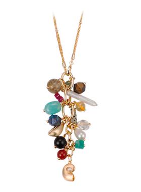 iKiCo Jewelry 2026夏季新款万花筒多宝项链女复古民族风吊坠项链