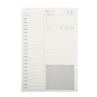 简约周月计划本可撕便签本待办事项备忘录时间管理日程规划记事本