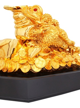 风水招财进宝摆件金蝉开业装饰品