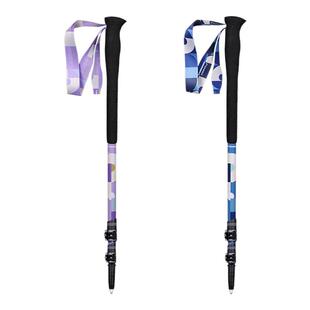 2025新型外锁三节伸缩碳素手杖 99%碳纤维登山杖户外徒步旅行装备