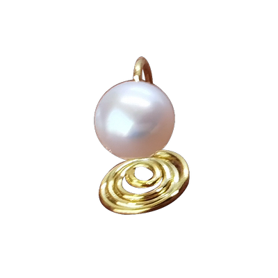 淡水珍珠蚊香盘耳夹女