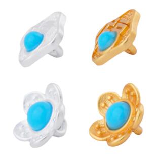 s925银古法镀金配件材料纽扣扣子编绳子做扣头汉服小纽扣