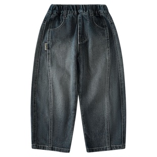 男童牛仔裤2026新款儿童中大童裤子春秋款休闲裤长裤