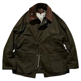 英式复古工装风衣Bedale经典油蜡夹克猎装中长款外套BBR男女通用