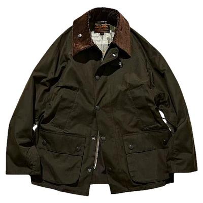 英式复古工装风衣Bedale经典油蜡夹克猎装中长款外套BBR男女通用