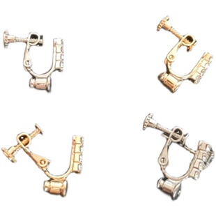 新款镶钻耳夹转换器耳钉耳环改无耳洞耳饰隐形无痛耳夹耳钉转换器