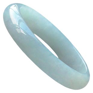 翡翠林 大圈口翡翠手镯62缅甸天然冰种玉镯66 超大玉手镯送妈妈64