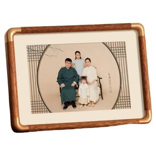 中式实木相框摆台木质画框装裱六6寸7七8八洗照片做成高级感定制