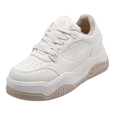 真皮内增高小白鞋女2026春季板鞋