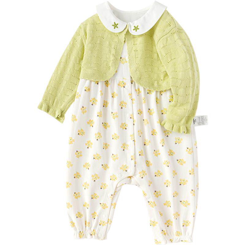 巴拉巴拉婴儿衣服开衫连体衣套装