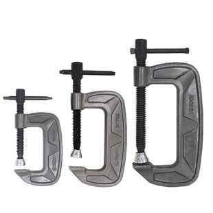 日本世霸全钢重型G字夹日本进口夹紧力大45#钢锻造厚实有劲强力