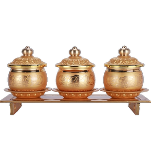 招财佛前供杯家用供具佛具用品供水杯供佛杯佛字心经圣水杯净水杯