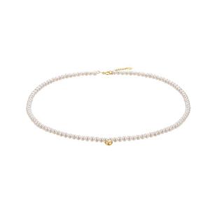 莱绅通灵珠宝 Only系列星光 18k金小米珠淡水珍珠