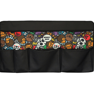 汽车后备箱收纳袋椅卡通背置物袋多功能SUV车载网兜挂袋车内用品