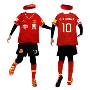儿童足球服套装纯棉10号春秋定制男女童比赛训练队服运动球衣印字