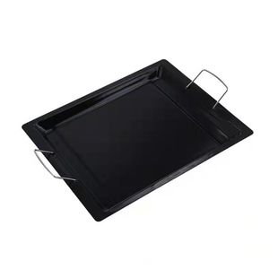 户外柴火炉配件煎烤盘烟囱烧烤盘网架便携式烤鱼肉夹烧烤用具锅具