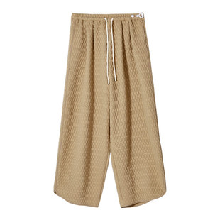 ellieluke孕妇裤冬款2026新款冬季外穿小个子阔腿加绒萝卜九分裤